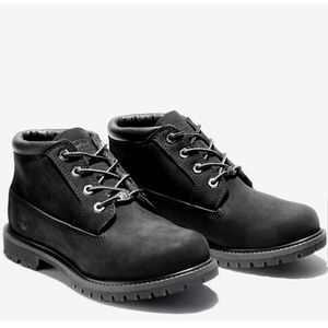 TIMBERLAND WOMEN'S NELLIE WATERPROOF CHUKKA BLACK BOOTS Size 9 EUC